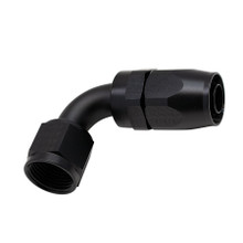 Deatschwerks 6-02-0811-B - 10AN Female Swivel 90-Degree Hose End CPE - Anodized Matte Black