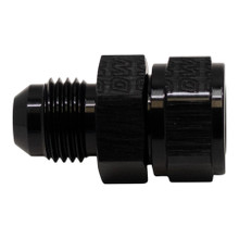 Deatschwerks 6-02-0735-B - 6AN Male Flare to Fuel Pump Outlet Barb Adapter - Anodized Matte Black