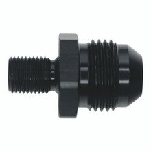 Deatschwerks 6-02-0621-B - 8AN Male Flare to M10 X 1.0 Male Metric - Anodized Matte Black
