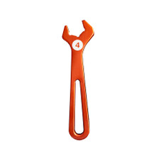 Deatschwerks 6-02-1001 - 4AN T6061 Aluminum Hose End Wrench (orange anodized)
