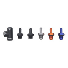 Deatschwerks 6-03-0700 - Universal Venturi Siphon Jet 5/16in Hose Barb to 6AN ORB Female - Anodized Matte Black