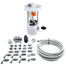 Deatschwerks 9-401-607-7041 - 06-11 Honda Civic Si K20 DW400 Pump Module & Return Kit w/CPE Fuel Lines