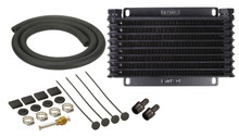 Derale 13612 - 9 Row Series 9000 Plate & Fin Transmission Cooler Kit, 1/2" NPT