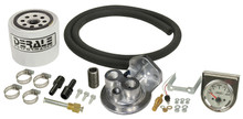 Derale 13091 - Single Mount 3/8" NPT Ports Up Remote Transmission Filter Kit, Premium