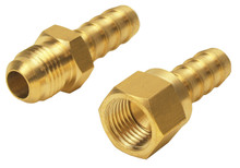 Derale 13034 - 9/16"-24 45° SAE Male/Female Cooling Line Radiator Adaptor Fittings