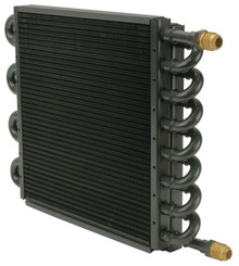 Derale 15300 - 16 Pass 16" Tube & Fin Electra-Cool Replacement Cooler, -8AN