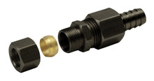 Derale 13033 - Universal 1/2" Transmission Cooler Line to 3/8" Hose Barb Compression Fitting