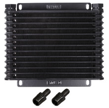 Derale 15452 - 13 Row Atomic-Cool Plate & Fin Replacement Oil Cooler, 1/2" Hose Barb
