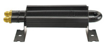 Derale 13310 - 2 Pass 8" Series 7000 Copper/Aluminum Cooler with Mount Brackets, -6AN