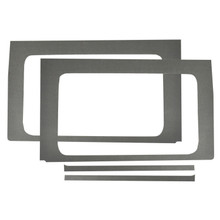 DEI 50176 - Wrangler JL 4-Door Gray Leather Look Rear Side Window Only 0