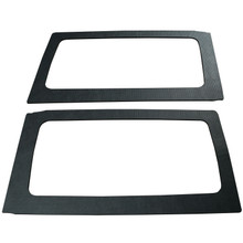 DEI 50165 - '11-'18 Wrangler JK 2-Door Black Leather Look Rear Side Window Only 0