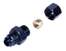 Derale 13045 - 3/8” Transmission Cooler Line to -6AN Male Black anodized Fitting