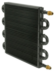 Derale 13320 - 8 Pass 16" Tube & Fin Electra-Cool Replacement Cooler, -6AN