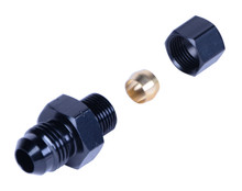 Derale 13044 - 5/16” Transmission Cooler Line to -6AN Male Black anodized Fitting
