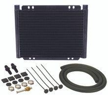 Derale 13523 - 19 Row Series 8000 Plate & Fin Transmission Cooler Kit, 1/2"-20 Inverted Flare