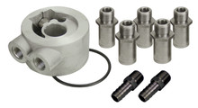 Derale 15702 - Universal Thermostatic Sandwich Adapter Kit with 3/8" NPT Ports