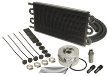 Derale 15503 - 6 Pass Series 7000 Aluminum/Copper GM V8 Engine Oil Cooler Kit Sandwich Adapter