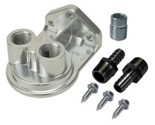 Derale 15728 - Single Ports Up 1/2" NPT Filter Mount Kit with 13/16"-16 Filter Thread