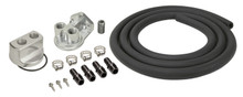 Derale 15715 - Engine Oil Filter Relocation Kit, 1/2" NPT Ports with 3/4"-16 Engine Thread Size