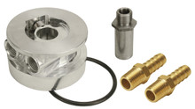 Derale 15720 - GM Thermostatic Sandwich Adapter Kit with 1/2" NPT Ports