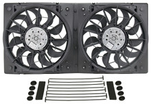 Derale 16928 - High Output Dual 12" Electric RAD Fan/Plastic Shroud Kit