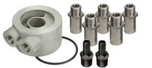 Derale 15735 - Non-Thermostatic Universal Sandwich Adapter Kit with 1/2" NPT Ports