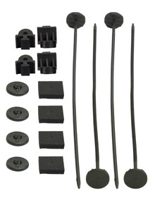 Derale 16744 - Electric Fan Mounting Kit, Plastic Rods, Clips and Mounting Feet