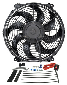 Derale 16516 - 16" Tornado Electric Puller Fan, Premium Mounting Kit