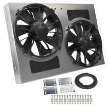 Derale 16837 - Powerpack - High Output Dual 12" Electric RAD Fan/Aluminum Shroud Kit