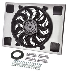 Derale 16827 - Powerpack - High Output Single 14" Electric RAD Fan/Aluminum Shroud Kit