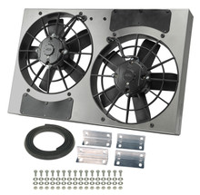 Derale 16831 - Powerpack - High Output Dual 11" Electric RAD Fan/Aluminum Shroud Kit