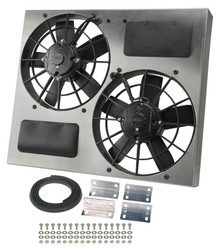 Derale 16830 - Powerpack - High Output Dual 11" Electric RAD Fan/Aluminum Shroud Kit