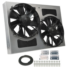 Derale 16842 - Powerpack - High Output Dual 12" Electric RAD Fan/Aluminum Shroud Kit