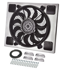 Derale 16817 - Powerpack - High Output Single 14" Electric RAD Fan/Aluminum Shroud Kit