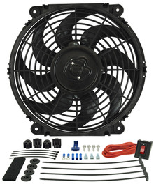 Derale 16512 - 12" Tornado Electric Puller Fan, Premium Mounting Kit