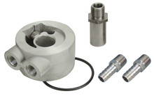 Derale 15730 - Thermostatic Sandwich Adapter Kit with 3/8" NPT Ports and 3/4"-16 Filter Thread