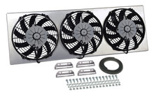 Derale 16839 - Powerpack - High Output Triple 9" Electric RAD Fan/Aluminum Shroud Kit