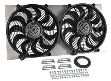 Derale 16843 - Powerpack - High Output Dual 17" Electric RAD Fan/Aluminum Shroud Kit