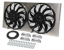 Derale 16812 - Powerpack -High Output Dual 10" Electric RAD Fan/Aircraft quality alum. shroud