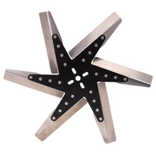 Derale 19118 - 18" High Performance Stainless Steel Standard Rotation Flex Fan, Black Hub
