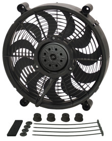 Derale 18214 - 14" High Output Single RAD Pusher/Puller Fan with Standard Mount Kit