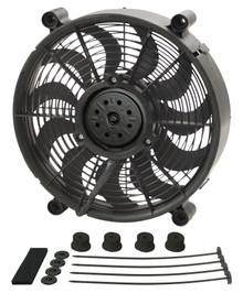 Derale 18212 - 12" High Output Single RAD Pusher/Puller Fan with Standard Mount Kit