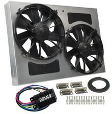 Derale 66842 - Powerpack - High Output Dual 12" RAD Fan/Aluminum Shroud w/ PWM Controller