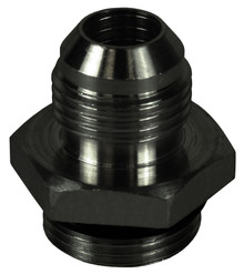 Derale 59108 - Aluminum Cooler/Adapter Fitting -8AN x 5/8"-18 O-ring, Bright Anodized