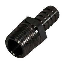 Derale 98103 - Straight Hose Barb Fitting, 1/2" NPT Male x 1/2" Barb, Each