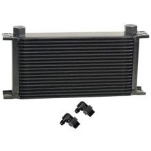 Derale 51986 - 19 Row Series 10000 Stack Plate Fluid Cooler, 90 degree swivel -6AN