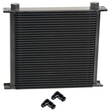 Derale 53488 - 34 Row Series 10000 Stack Plate Fluid Cooler, 90 degree swivel -8AN