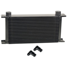 Derale 51988 - 19 Row Series 10000 Stack Plate Fluid Cooler, 90 degree swivel -8AN