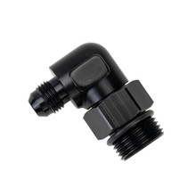 Derale 59506 - Aluminum Swivel Fitting 90° 7/8-14 UNF x -6AN Male