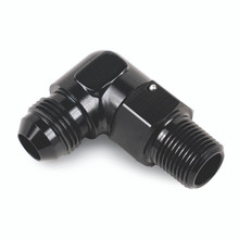 Derale 59606 - Aluminum Swivel Fitting 90° 3/8" NPT x -6AN Male